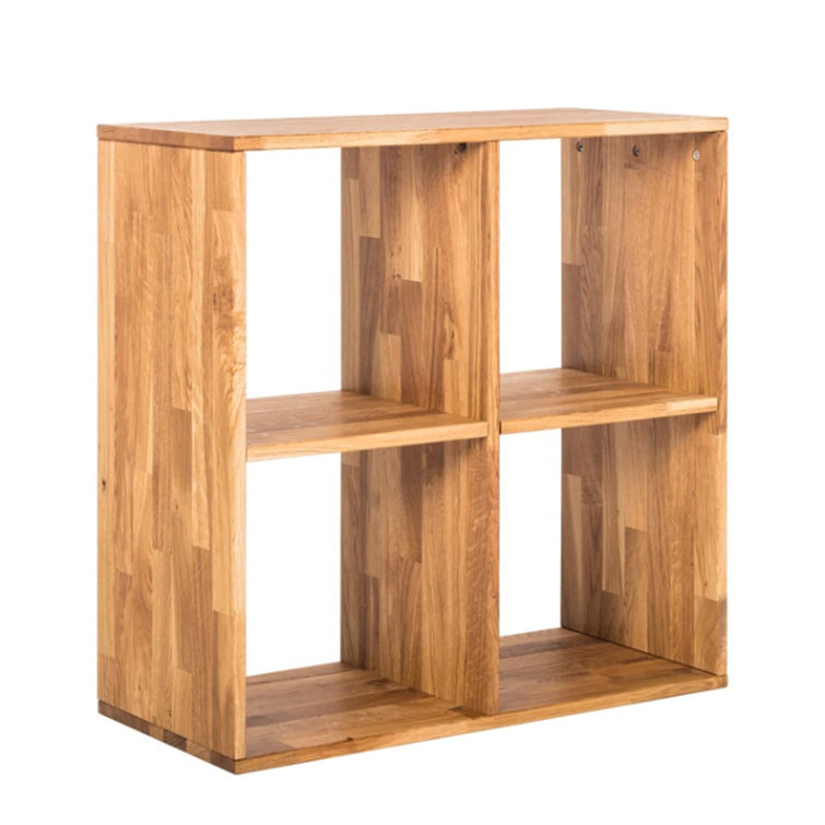 Gracie Oaks Manning 78Cm H x 78Cm W Solid Wood Cube Bookcase Wayfair.co.uk